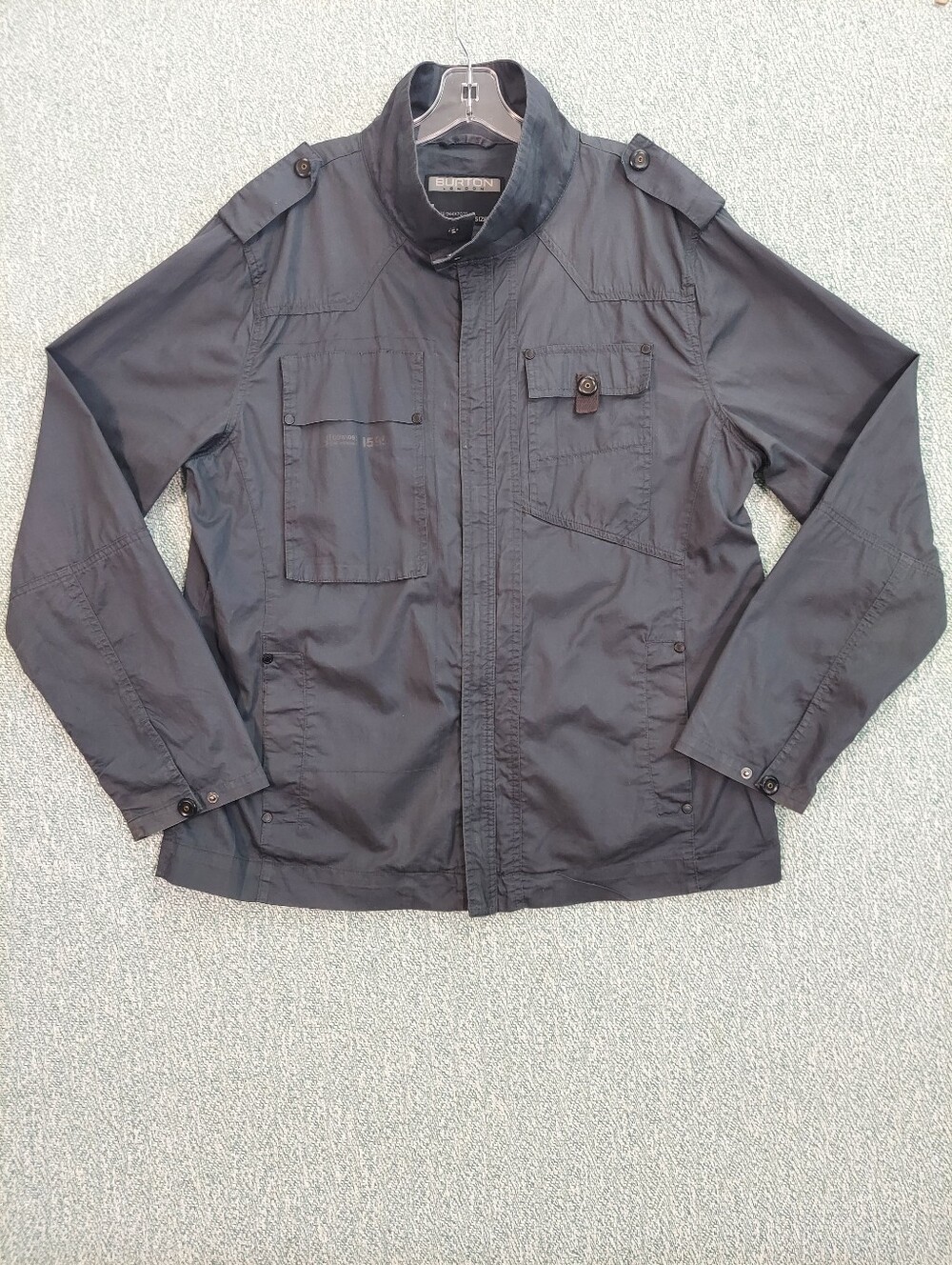 Men's Military Field Jacket - Slate Gray by Burton, Size L